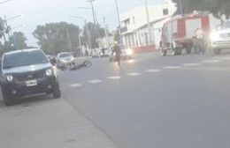 Chocaron dos motos en Avenida Tres de Febrero
