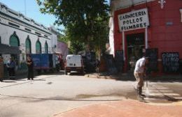 El Municipio está pintando las sendas peatonales en la zona céntrica