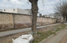 Avanza la construcción de la senda peatonal del Cementerio sobre Diego Trillo