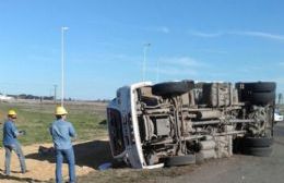 Volcó un balancín en la Ruta 188