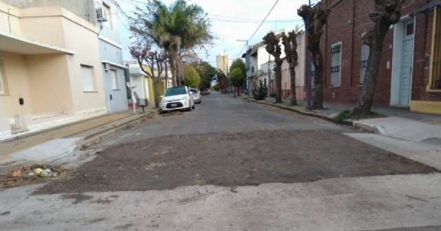 Arreglaron pozos en calles céntricas