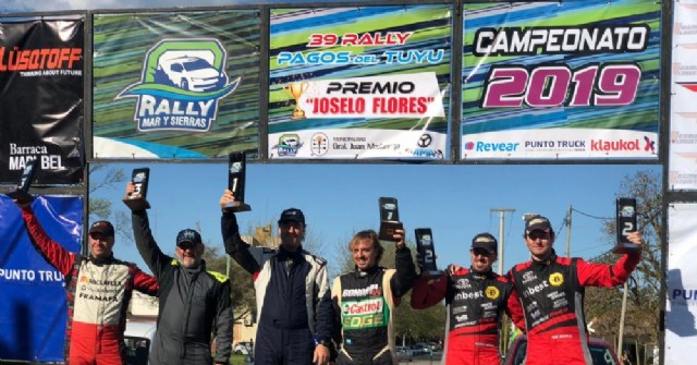 Sebastián Urriza se subió al podio en el Rally "Pagos del Tuyú"