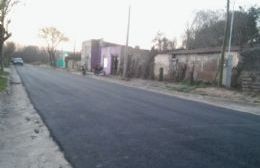 Barrio España: asfalto en la calle 9 de Julio