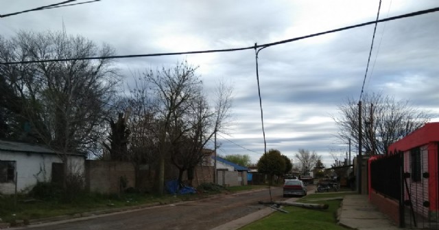 La caída de postes de la empresa Telefónica causa problemas a los vecinos de Santa Teresa