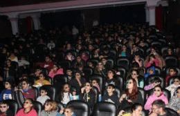 Gran éxito tuvo el cine gratis para los chicos