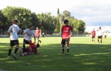 Imagen del partido jugado este domingo.
