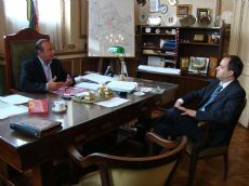 Carlos S�nchez junto a Mart�n Caso.
