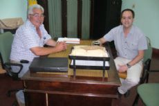 Se entrevist� con el delegado Gast�n Ferrario.
