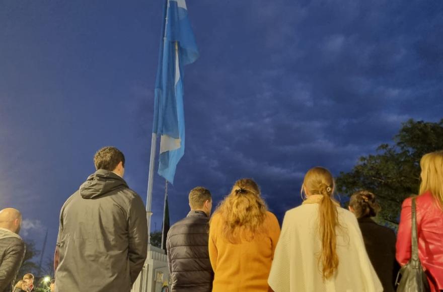 Ceremonia en Plaza San Martín.