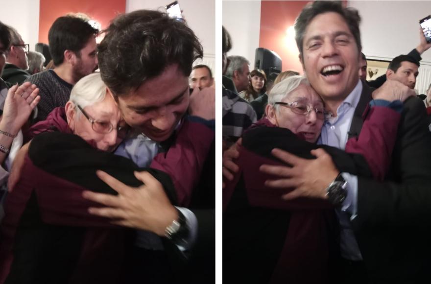 Iris y Axel Kicillof.