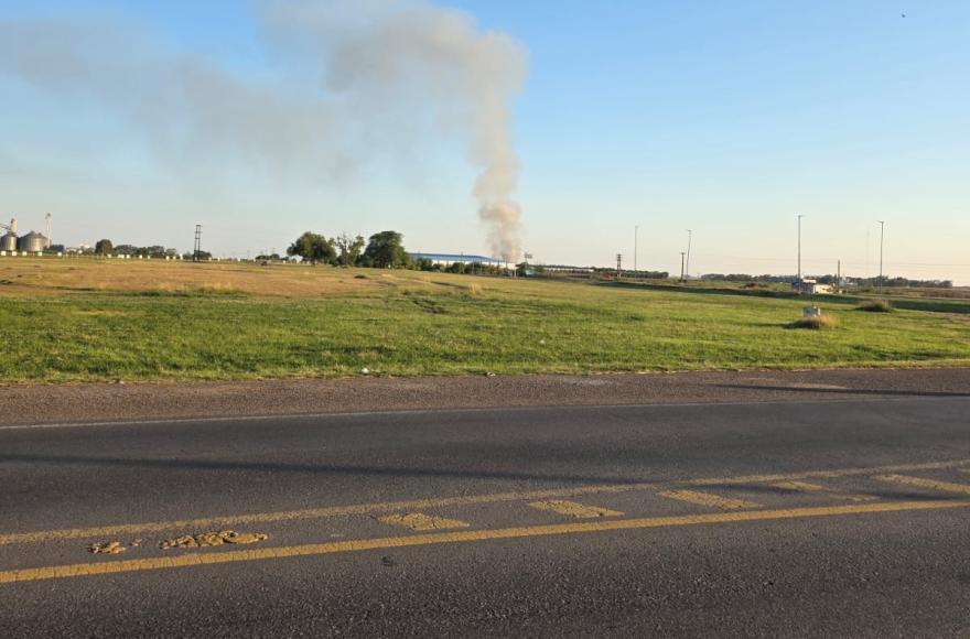 Foco ígneo en el basural