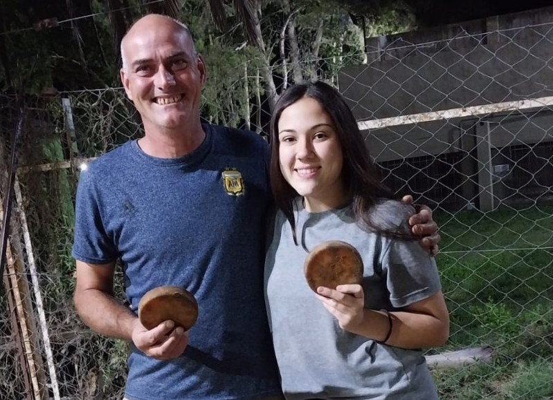 La pareja ganadora.