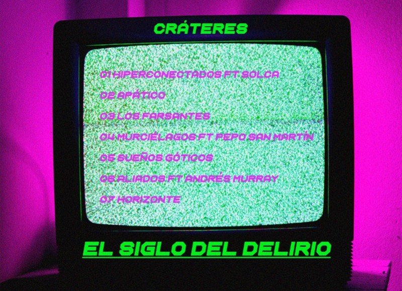 La banda platense Cráteres, integrada por tres rojenses, presenta su primer disco titulado “El Siglo del Delirio”, con la producción musical de Andrés Murray y el trabajo de mezcla y mastering de Pablo Formica.