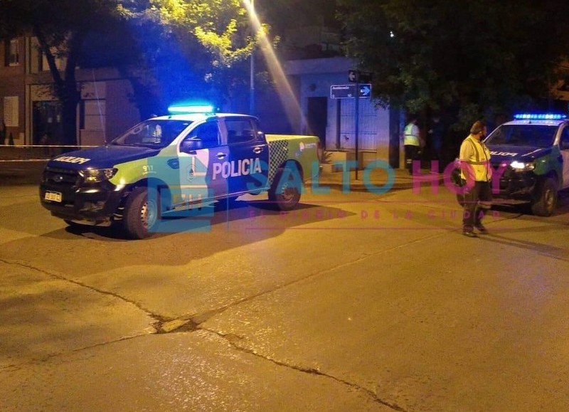 Ocurrió en horas de la madrugada (foto: Salto Hoy).