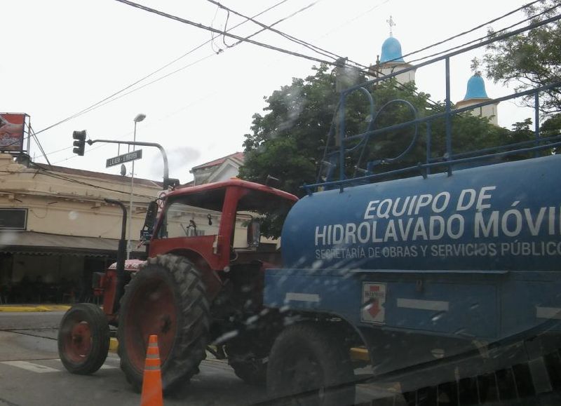 Barrido y lavado.