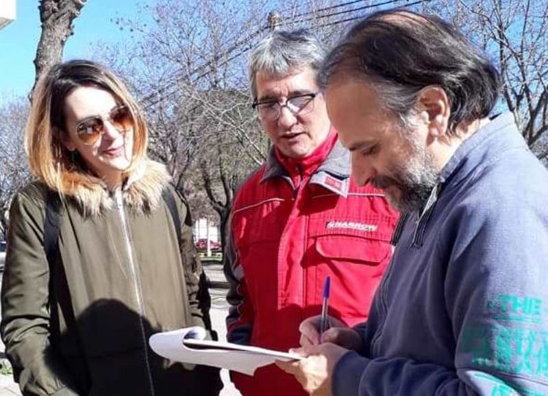 Recolección de firmas.