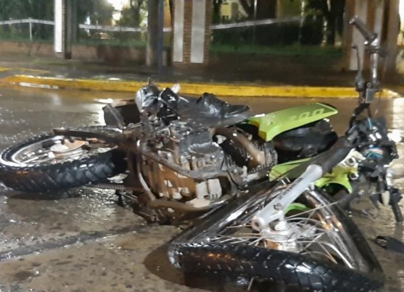 Un herido de consideración (foto: Noticias de Rojas / Patricia Catalano).