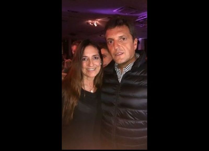 María de los Ángeles Conti y Sergio Massa.