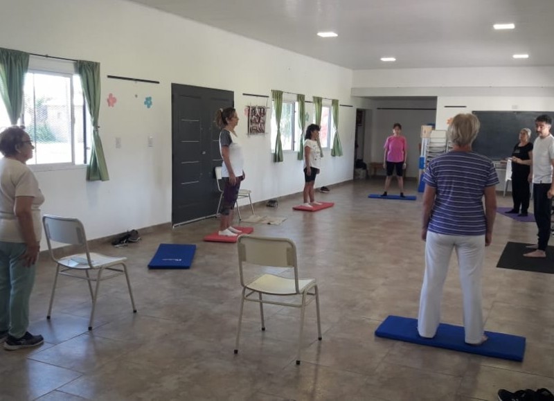 Yoga y masajes.