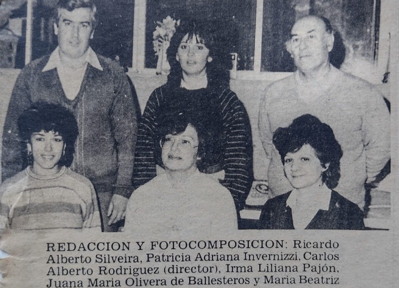 Ricardo Silveira, Patricia Invernizzi, Carlos Rodríguez (Director)
Irma Pajón, Juana María Olivera y María Beatriz Davio.