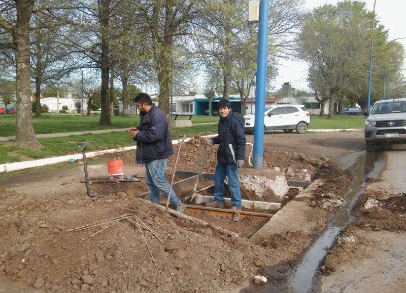 Imágenes de la obra en proceso