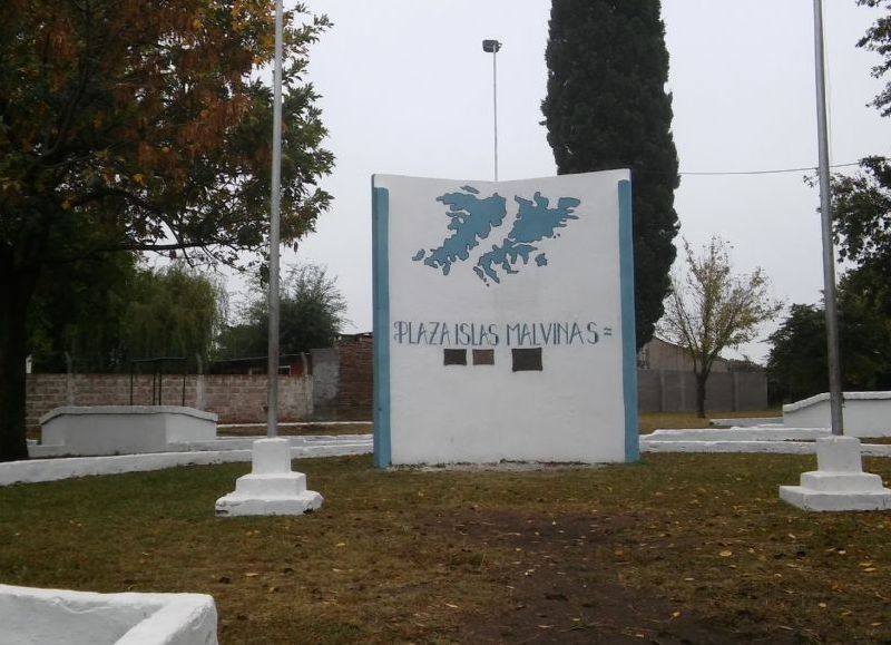 La plazoleta había sido acondicionada para la ocasión.