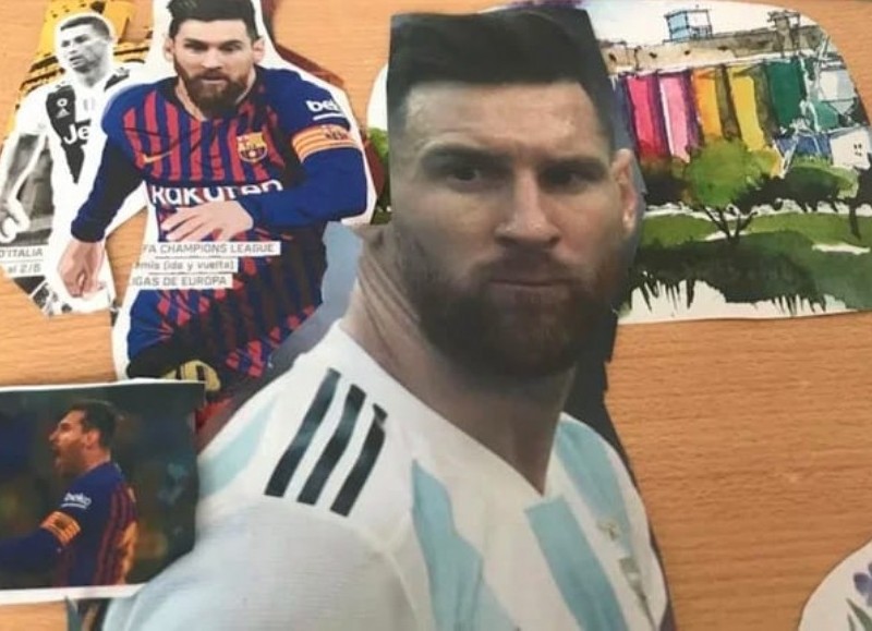 Collage de Messi.
