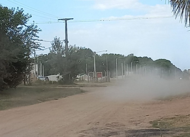 La sequía y las calles de tierra