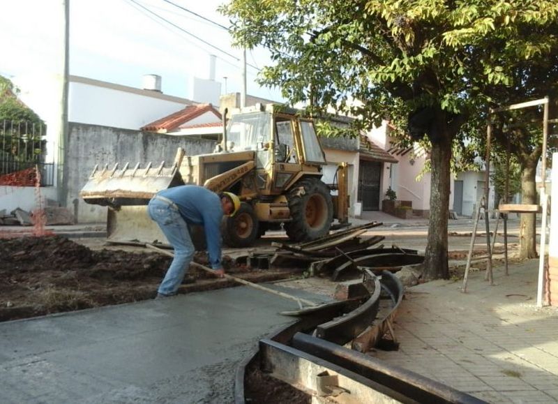 Están finalizando los trabajos en calle Lavalle entre Paso y Frías.