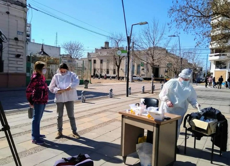 Actividad en Plaza San Martín.