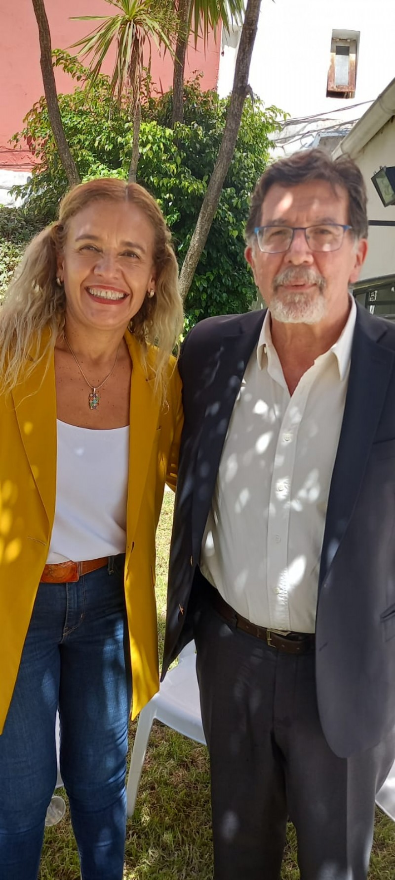 Daniela Acuña y Alberto Sileoni.