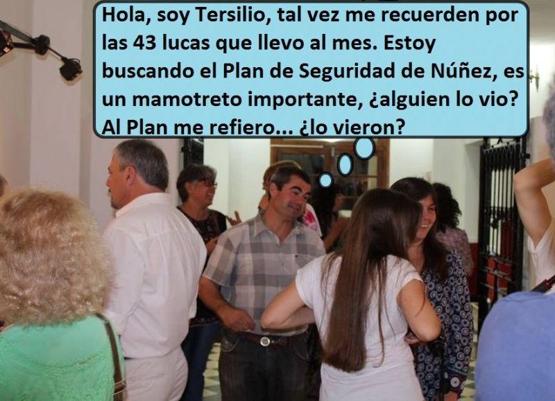 Justificando los suculentos ingresos, Tersilio aparece en todos lados.