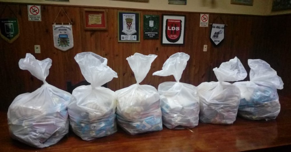 Donaciones para las categorías infantiles.