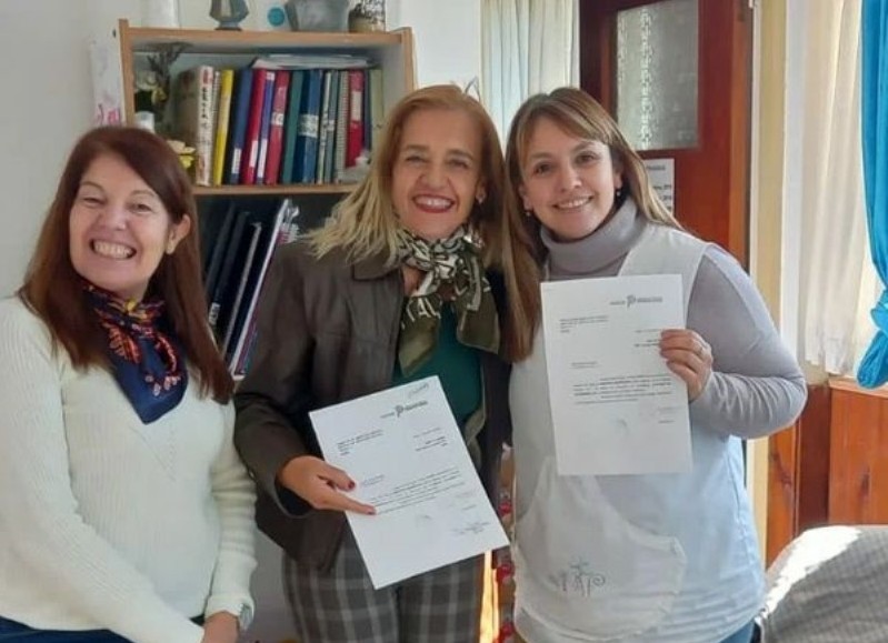 Marta García, Daniela Acuña e Ivana Barrera.