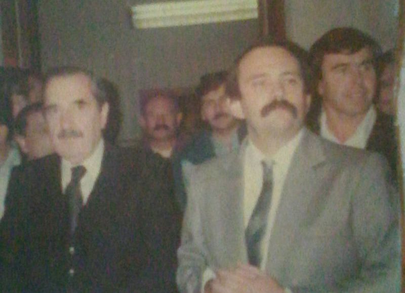 Raúl Alfonsín y Gustavo Vignali.