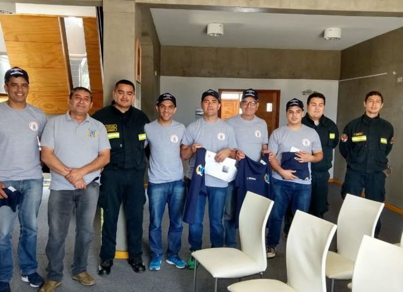 Agentes del cuartel en Santiago