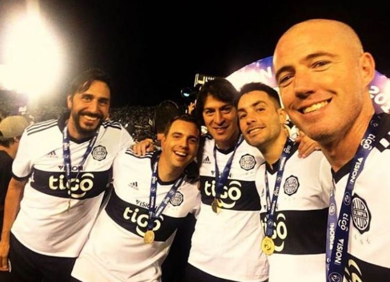 Celebró Facundo Espina, con Olimpia.