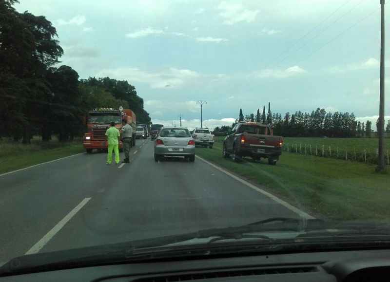 La acción hizo que los conductores tomaran precaución.