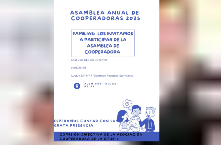 La asamblea está pactada para el viernes 23 en la sede del establecimiento educativo a las16:30.