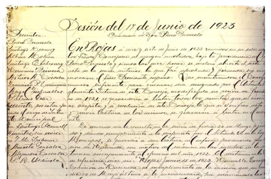 El documento en cuestión.