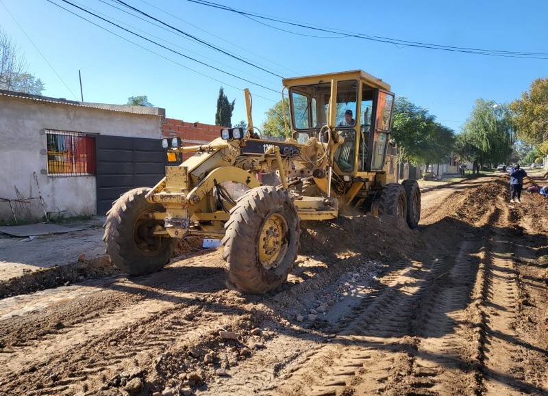 Despliegue de maquinaria.