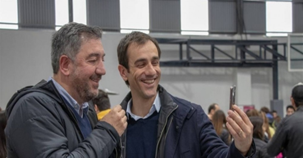 Pablo Petrecca, intendente de Junín y Guillermo Tamarit, de la Universidad del Noroeste.