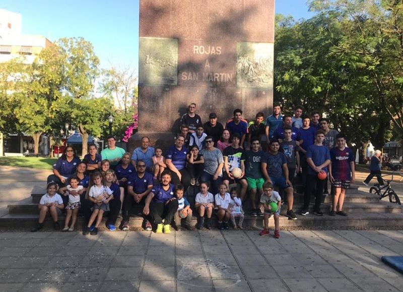 Demostración en Plaza San Martín.