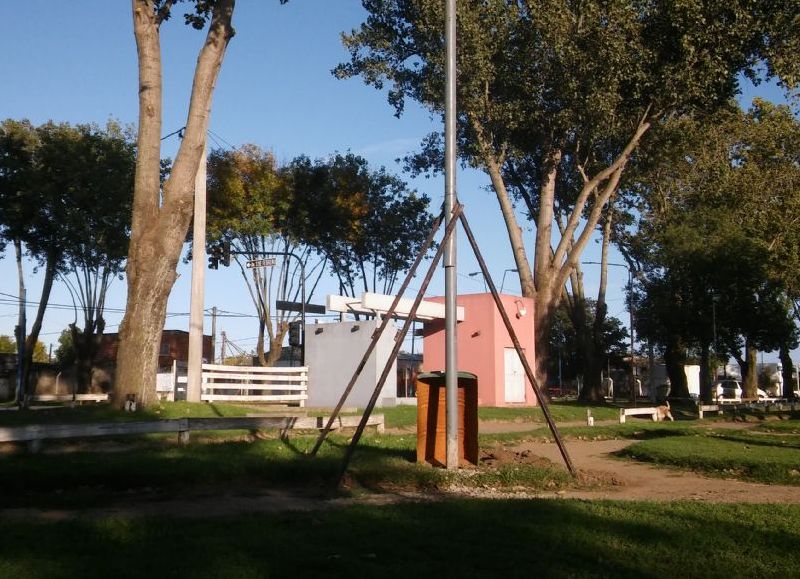 Instalación de dos columnas.