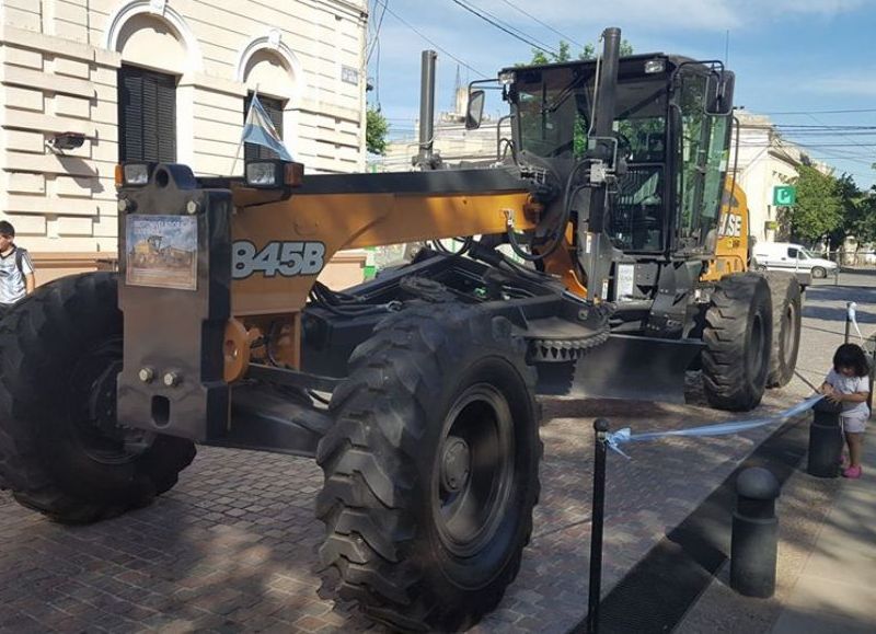 Estuvo exhibida frente a la Municipalidad.