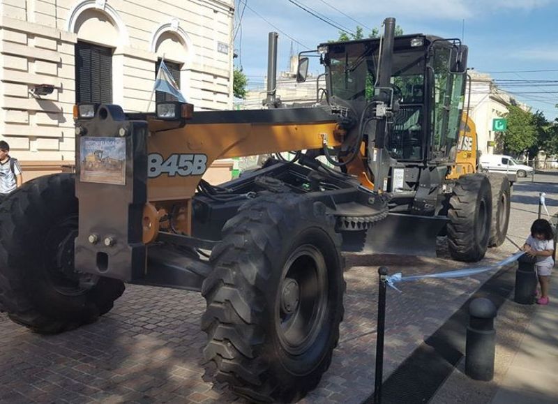 Estuvo exhibida frente a la Municipalidad.