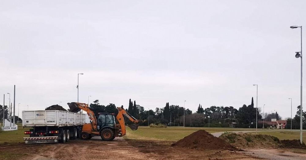 Quitaron los montículos de tierra.