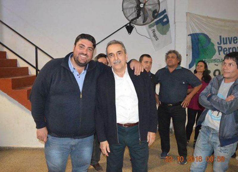 El dirigente de Unidad Ciudadana junto a Guillermo Moreno (foto de archivo).