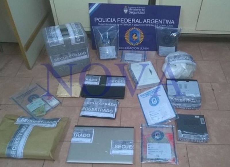 Elementos incautados al detenido narco. (Foto: NOVA)