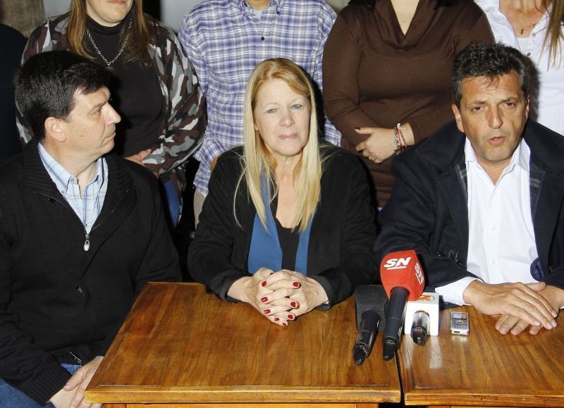 Pablo Molina, Margarita Stolbizer y Sergio Massa.